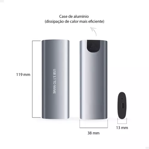 Case Ssd Externo M2 Nvme