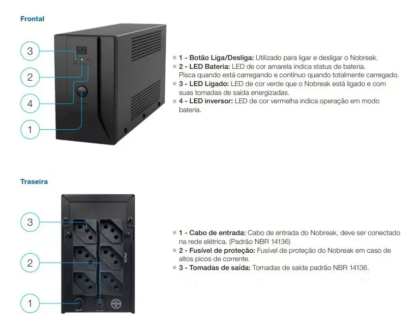 Nobreak Home Weg 1200va